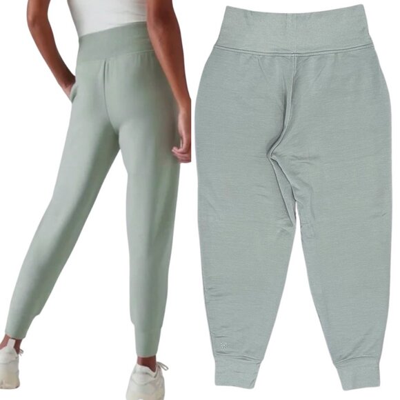Athleta Coaster Luxe High Rise Ultra-Soft Jogger Pants in Light Sage Green Sz XS - Picture 2 of 16
